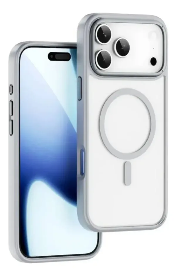 CAPA ARMOR PRO PARA IPHONE 17 PRO MAX MAGSAFE CINZA WIWU