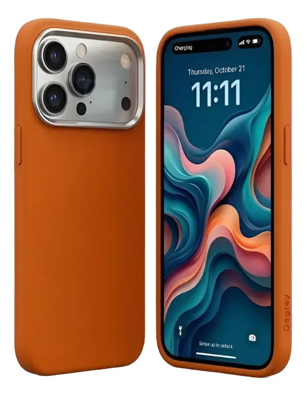 Case Skin Touch Laranja iPhone 17 Pro Max